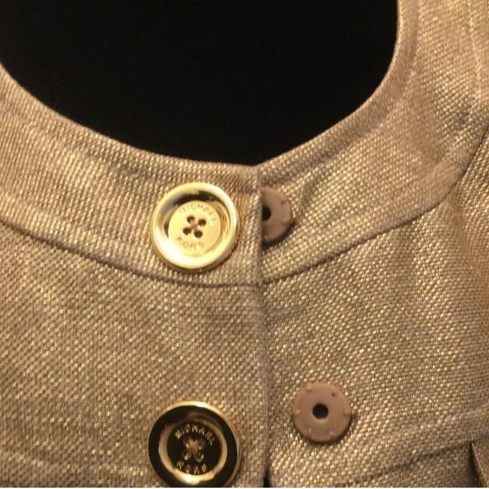 Michael Kors Metallic Tweed Cropped Jacket | Size Small